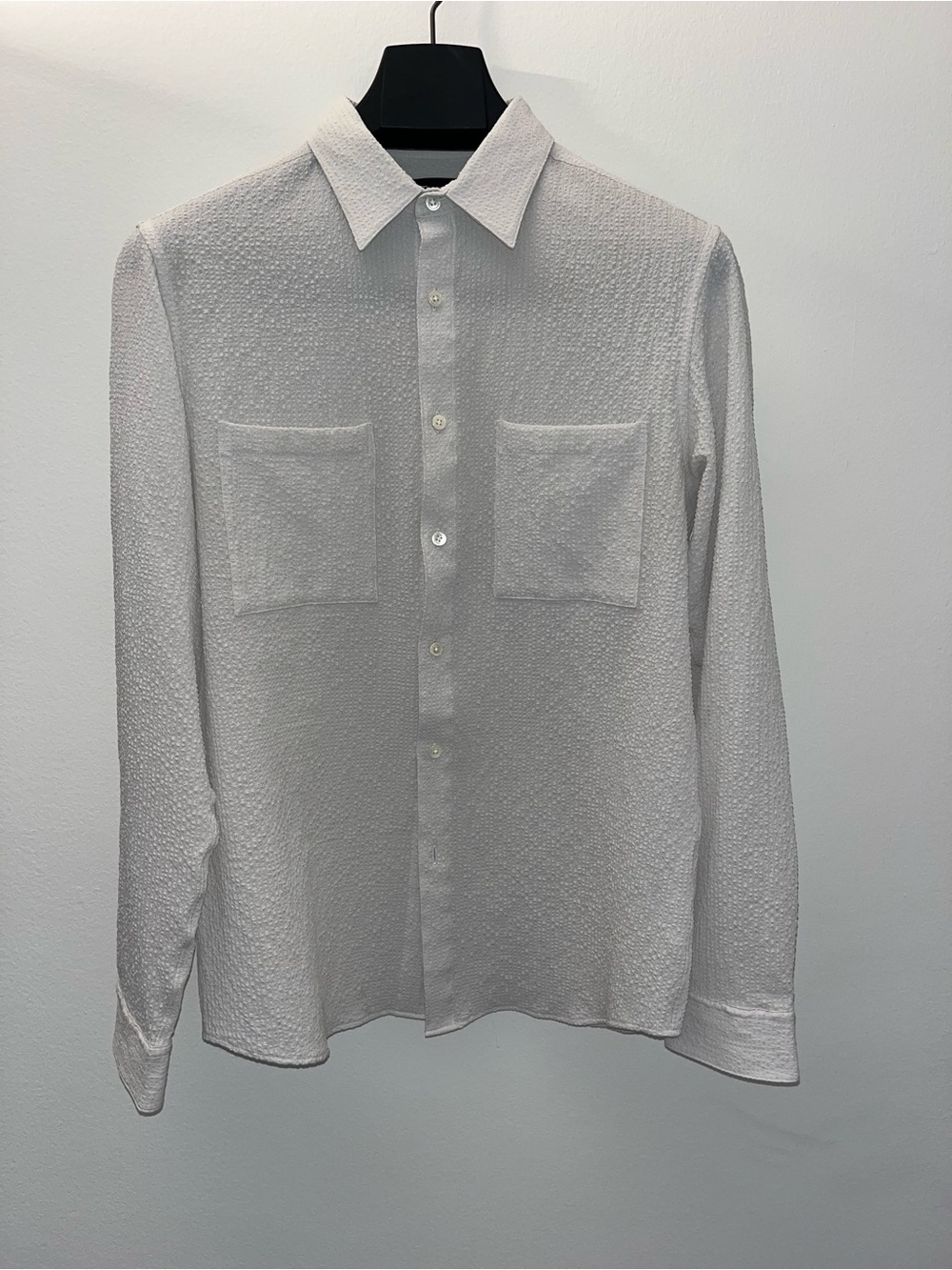 Men's Theory Textured Long-Sleeve Button-Up Shirt